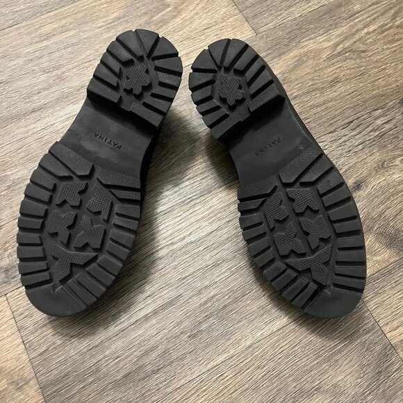 Portland Leather Patina Zoe Chunky Loafers Black Size 10.5 - Picture 14 of 14